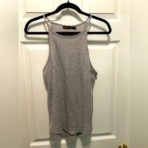 Stylish Heathered Gray Women's Tank Top